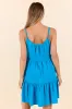 Dockside Drinks Blue Mini Tiered Knit Dress DOORBUSTER sold by Pink Lily