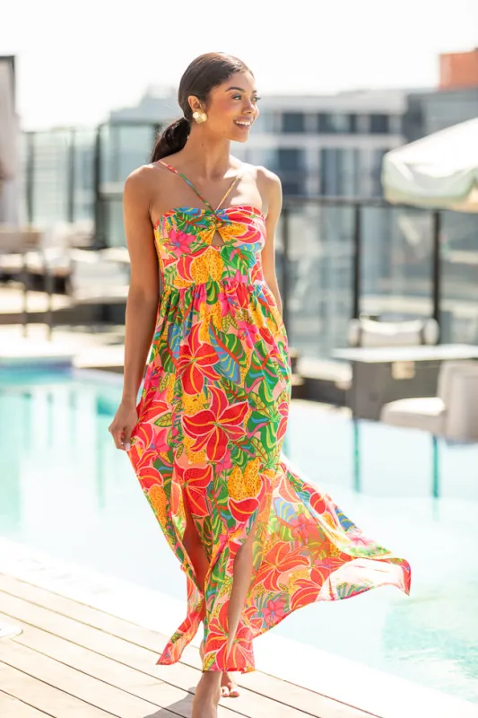 Keep It Floral Pink Printed Dress FINAL SALE sold by Pink Lily