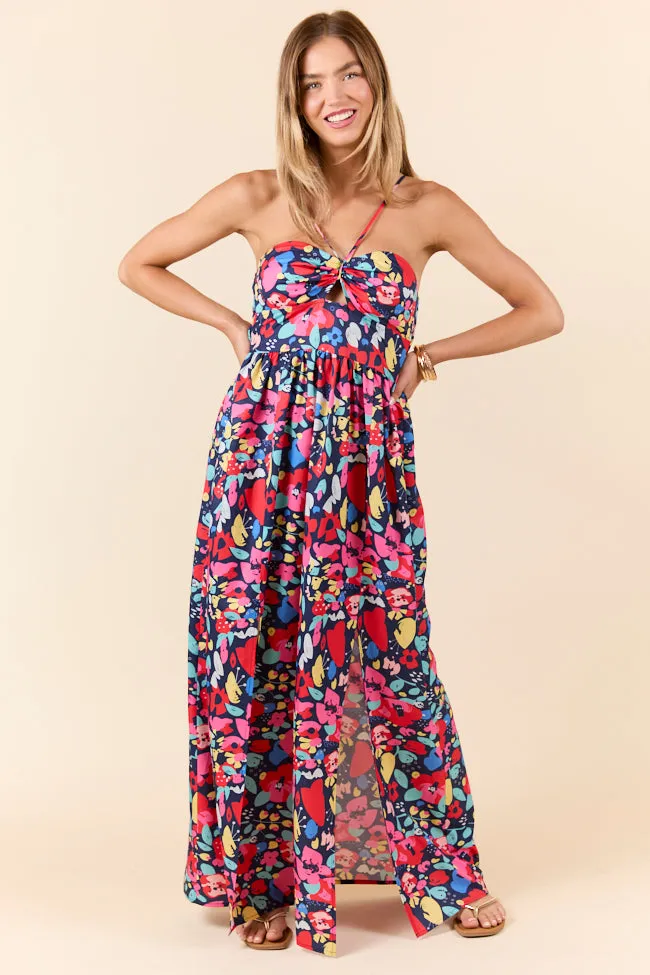 Keep It Floral Navy Printed Dress sold by Pink Lily product image thumbnail 3