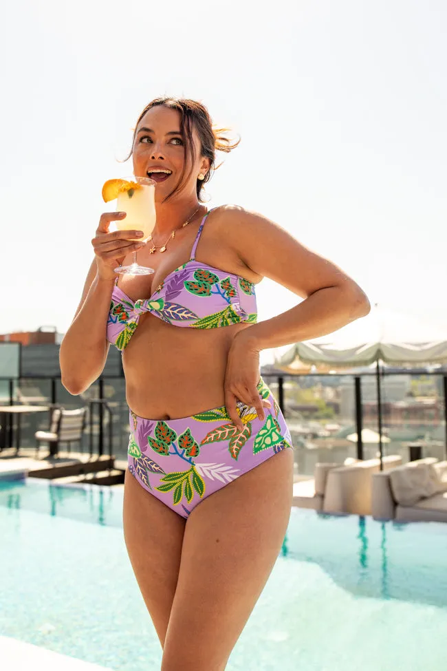 Golden Soul Purple Print Retro Bikini Bottoms FINAL SALE sold by Pink Lily product image thumbnail 5