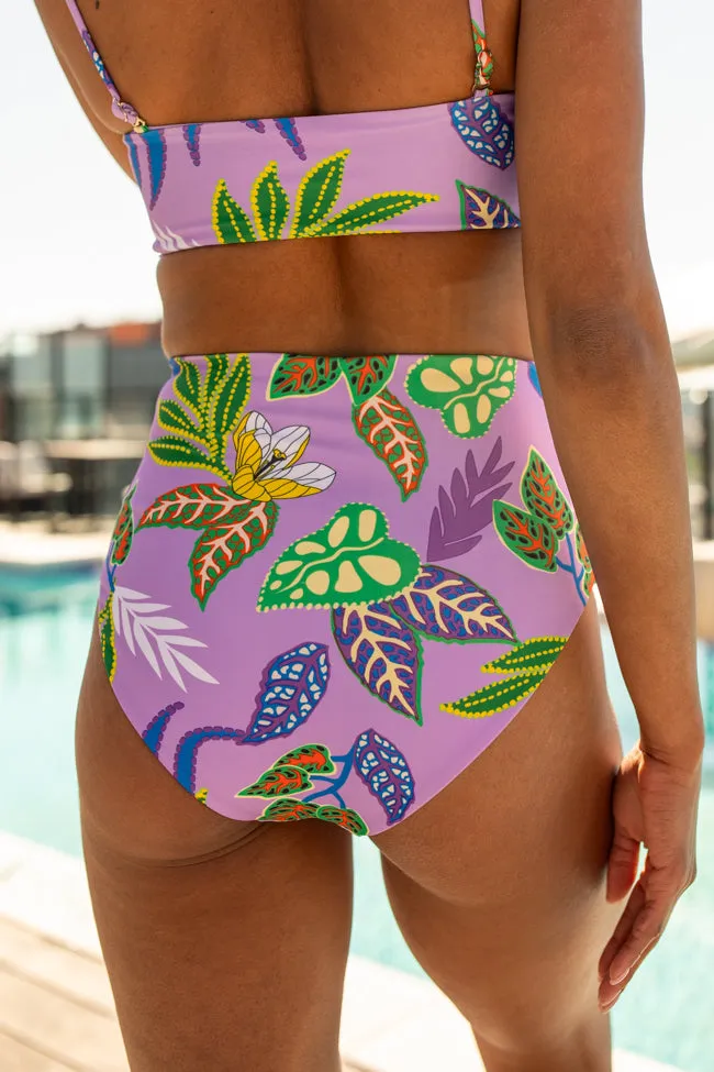 Golden Soul Purple Print Retro Bikini Bottoms FINAL SALE sold by Pink Lily product image thumbnail 4