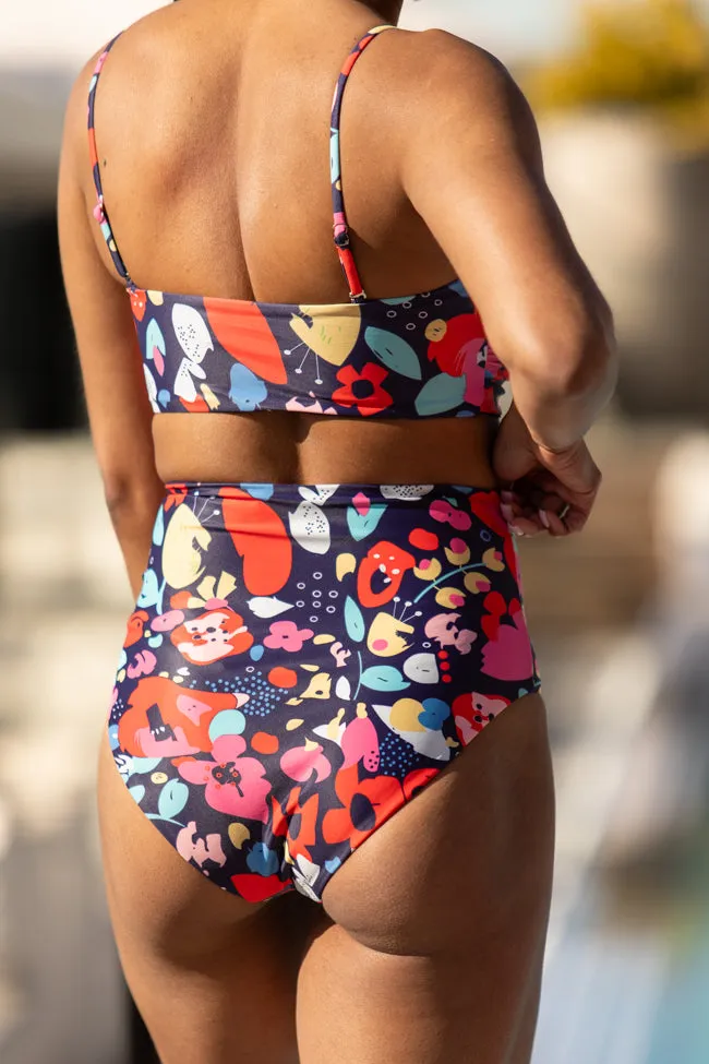 Golden Soul Navy Print Retro Bikini Bottoms FINAL SALE sold by Pink Lily product image thumbnail 4