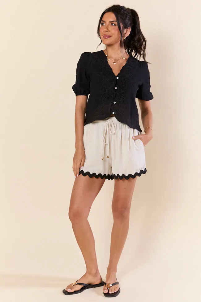 Grow Freely Black Floral Embroidered Blouse sold by Pink Lily product image thumbnail 3