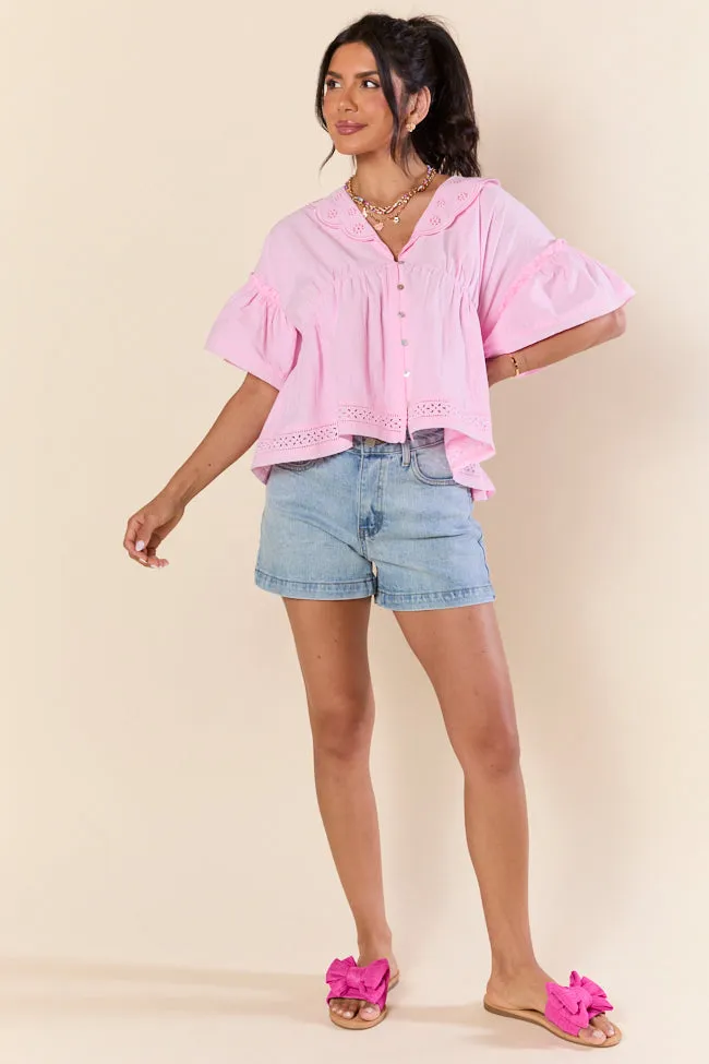 Going Places Pink Woven Blouse FINAL SALE sold by Pink Lily product image thumbnail 2