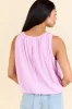 Nothing In My Way Lavender Bubble Hem Knit Tank Top SALE sold by Pink Lily