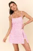 Midday Pick Me Up Pink Cherry Gingham A-Line Active Dress SALE sold by Pink Lily