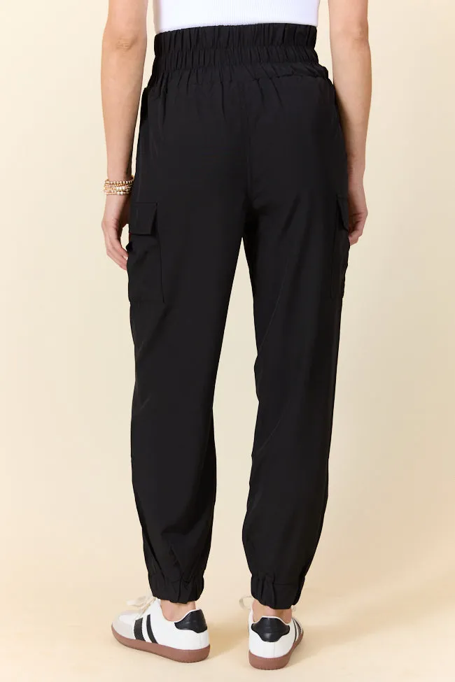 In Motion Black Cargo Active Pants FINAL SALE sold by Pink Lily product image thumbnail 4