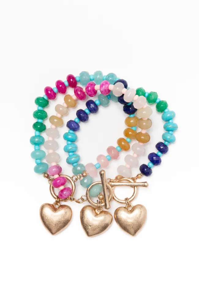 Multi Gemstone Charm Bracelet sold by Pink Lily product image thumbnail 2