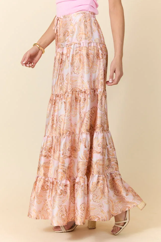 Sunlit Blossoms Bandana Printed Maxi Skirt FINAL SALE sold by Pink Lily product image thumbnail 5