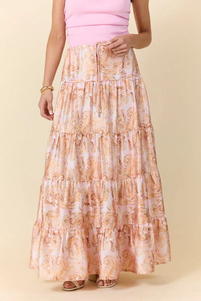 Sunlit Blossoms Bandana Printed Maxi Skirt FINAL SALE sold by Pink Lily product image thumbnail 3