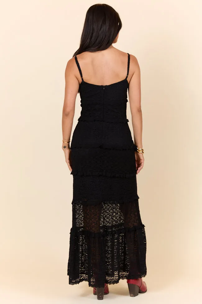 Summer Rendezvous Black Lace Maxi Dress SALE sold by Pink Lily product image thumbnail 5