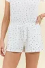 What A Dream Blue Ditsy Floral Pajama Shorts SALE sold by Pink Lily