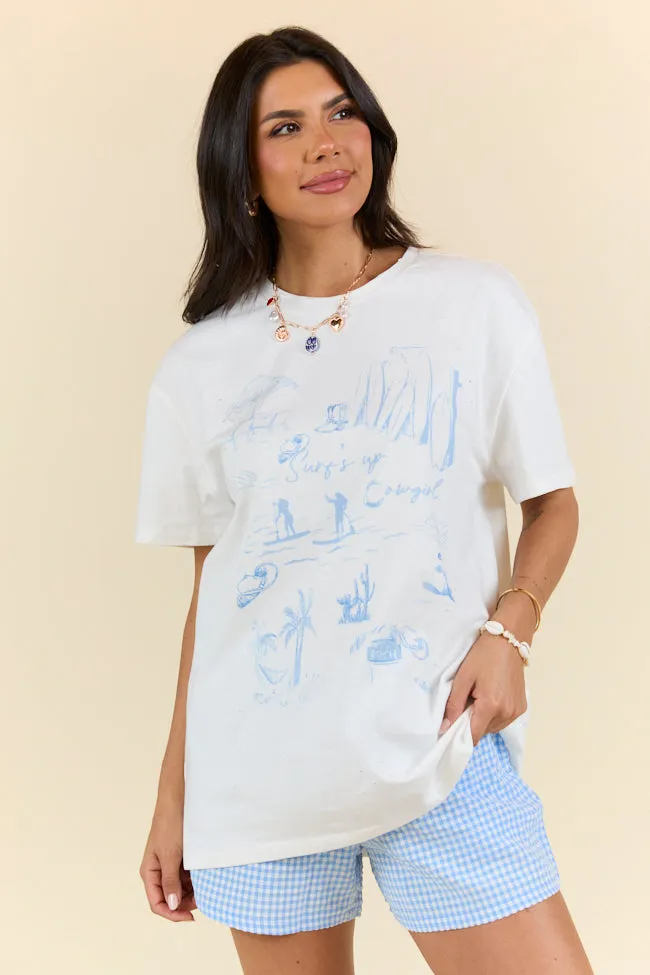 Surf's Up Cowgirl White Tee FINAL SALE sold by Pink Lily product image thumbnail 5