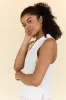 Just Breathe White Waffle Knit Lounge Tank FINAL SALE sold by Pink Lily