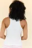 Just Breathe White Waffle Knit Lounge Tank FINAL SALE sold by Pink Lily