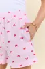 Living My Truth Pink Gingham And Bows Boxer Shorts FINAL SALE sold by Pink Lily