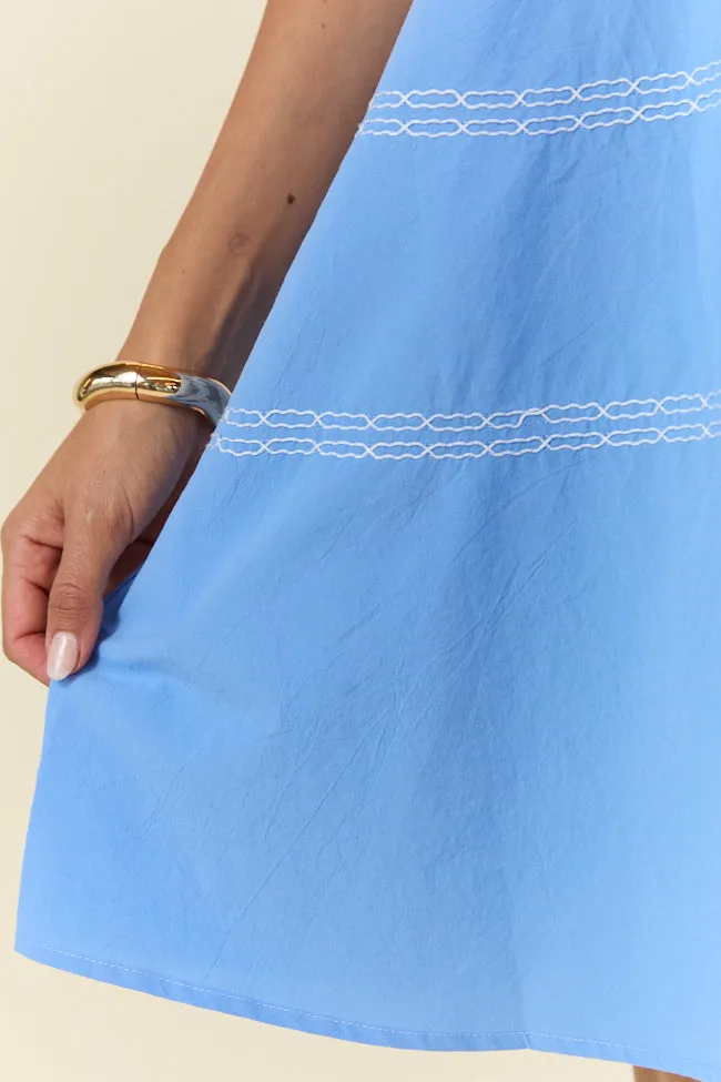 Wonderful Thoughts Blue Bow Tie Mini Dress FINAL SALE sold by Pink Lily product image thumbnail 4