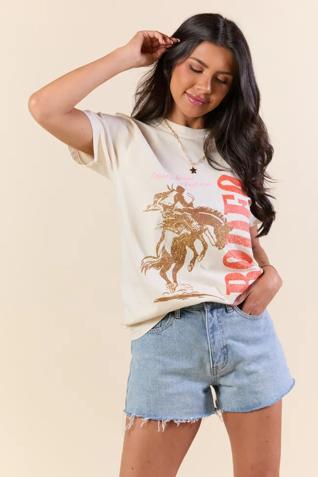 The Great American Pastime Ivory Graphic Tee sold by Pink Lily