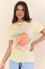 Life is Peachy Yellow Graphic Tee sold by Pink Lily