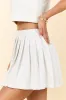 Push Through Heather Grey Knit Pleated Skort sold by Pink Lily