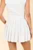 Push Through Heather Grey Knit Pleated Skort sold by Pink Lily