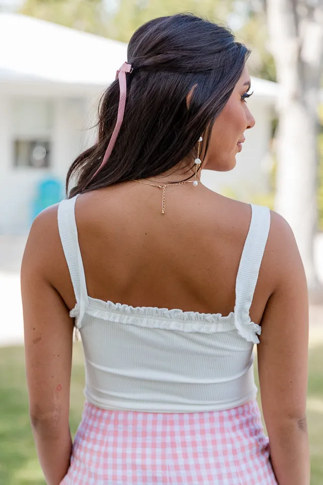 All In A Day Ivory Ruffle Detail Bodysuit SALE sold by Pink Lily product image thumbnail 4