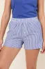 Living My Truth Blue Striped Boxer Shorts FINAL SALE sold by Pink Lily