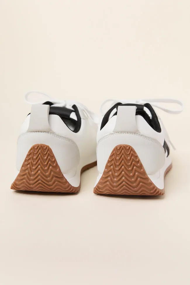 Madeline White Stripe Sneakers sold by Pink Lily product image thumbnail 5