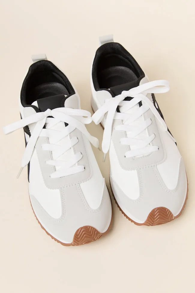Madeline White Stripe Sneakers sold by Pink Lily product image thumbnail 3