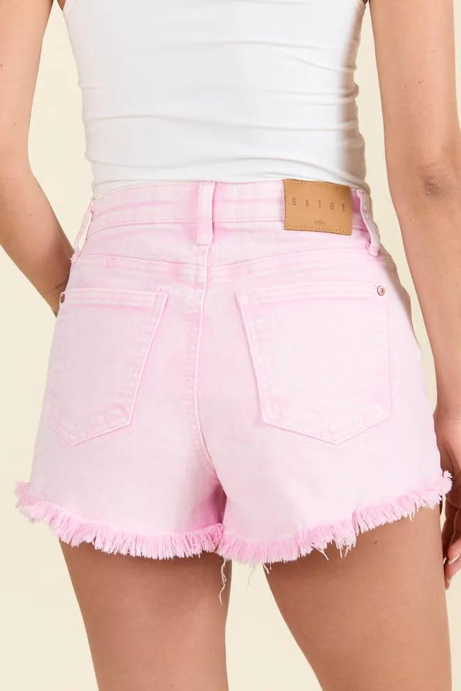 Close Connections Pink Denim Shorts FINAL SALE sold by Pink Lily product image thumbnail 4