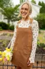 The Anissa Brown Overall Dress Holley Rojek X Pink Lily sold by Pink Lily