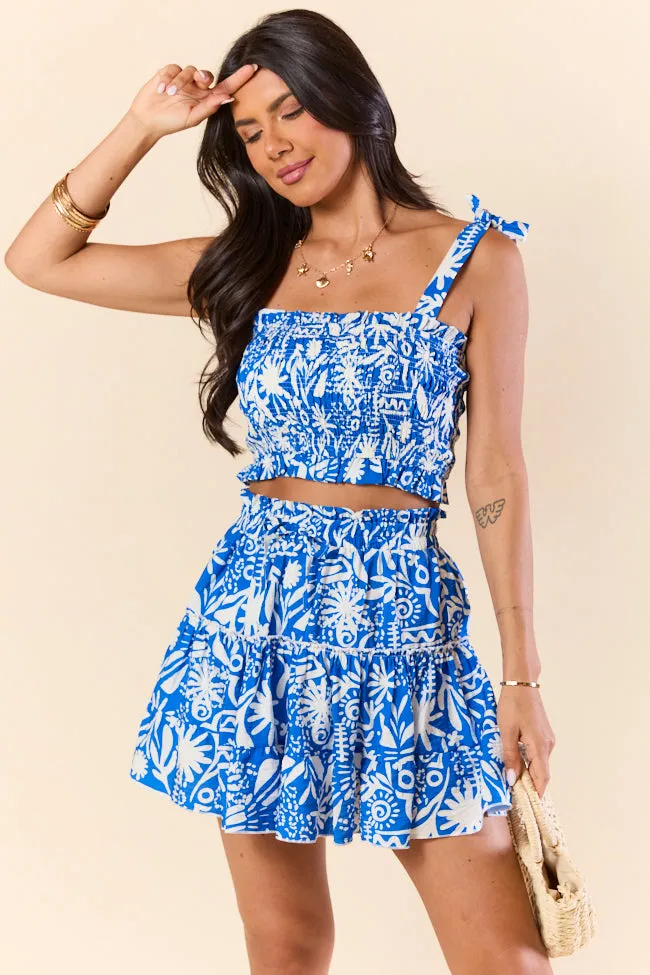 Island Inspiration Blue Tropical Tank and Skort Set FINAL SALE sold by Pink Lily product image thumbnail 3