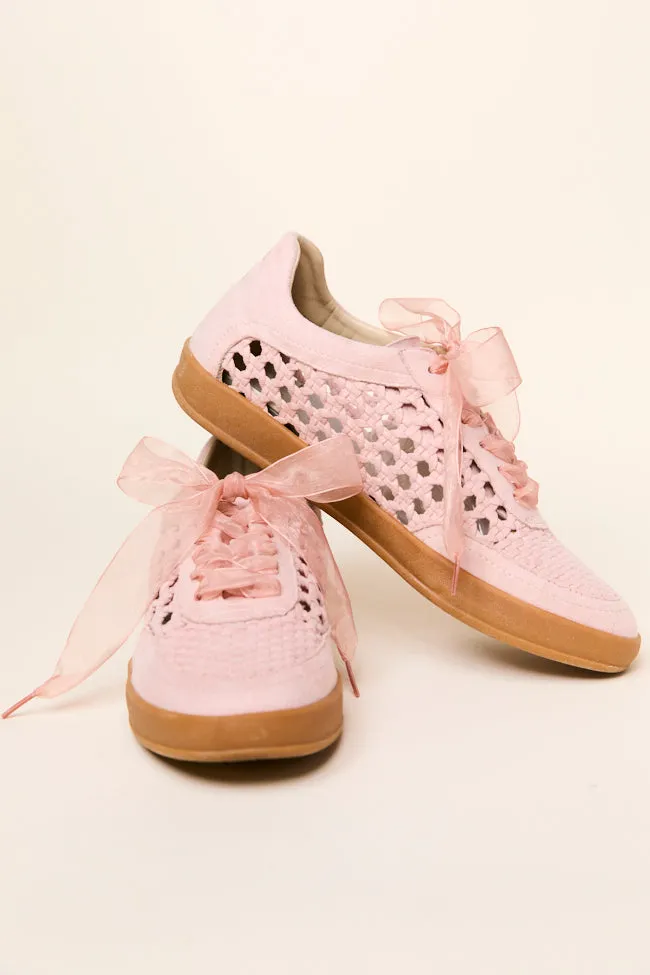 Julie Blush Crochet Detailed Sneakers FINAL SALE sold by Pink Lily