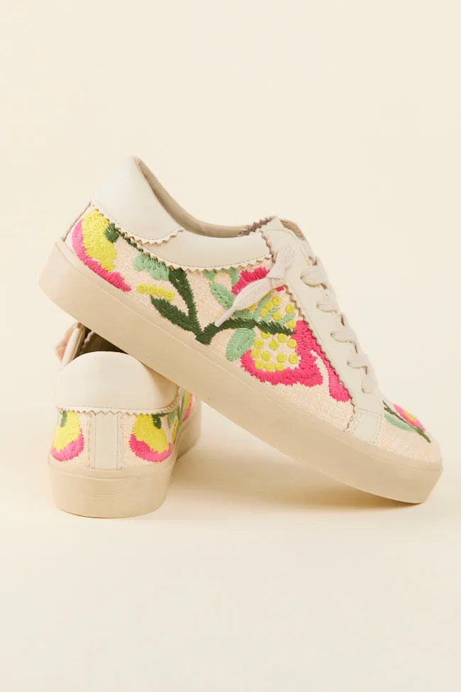 Gaby Multi Floral Sneakers SALE sold by Pink Lily