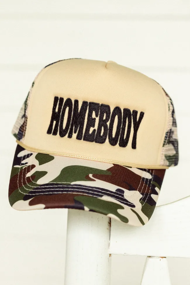 Homebody Camo Trucker Hat Holley Gabrielle X Pink Lily sold by Pink Lily product image thumbnail 2