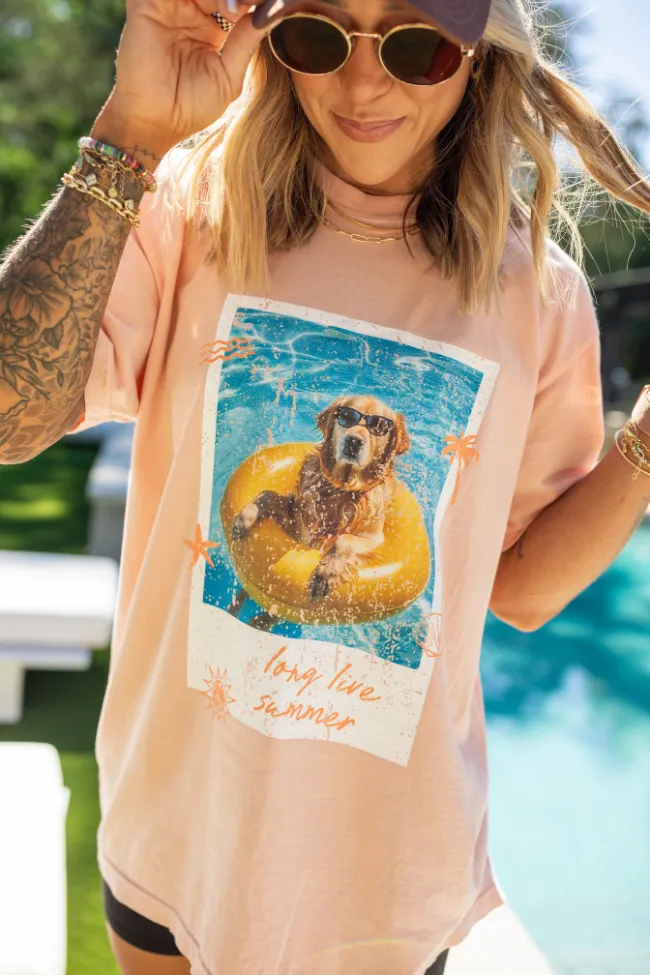 Long Live Summer Orange Graphic Tee sold by Pink Lily product image thumbnail 2