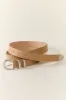Basic Silver Buckle Tan Belt sold by Pink Lily