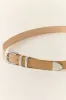Basic Silver Buckle Tan Belt sold by Pink Lily