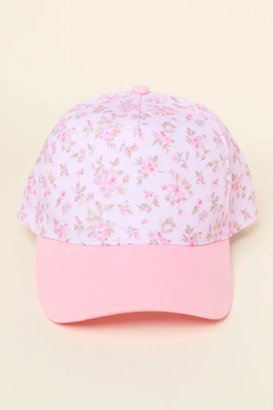 Pink Floral Trucker Hat FINAL SALE sold by Pink Lily