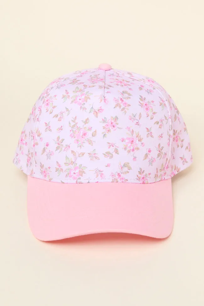 Pink Floral Trucker Hat FINAL SALE sold by Pink Lily