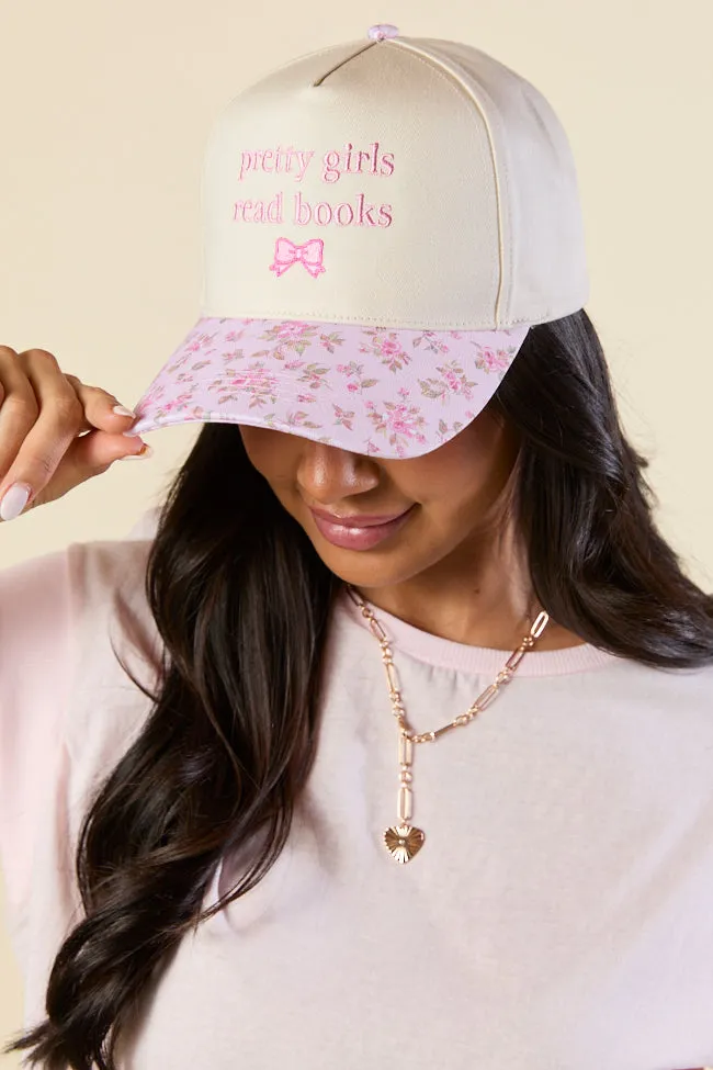 Pretty Girls Read Books Pink Trucker Hat FINAL SALE sold by Pink Lily product image thumbnail 2