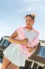 Back At It Mixed Floral Skort sold by Pink Lily