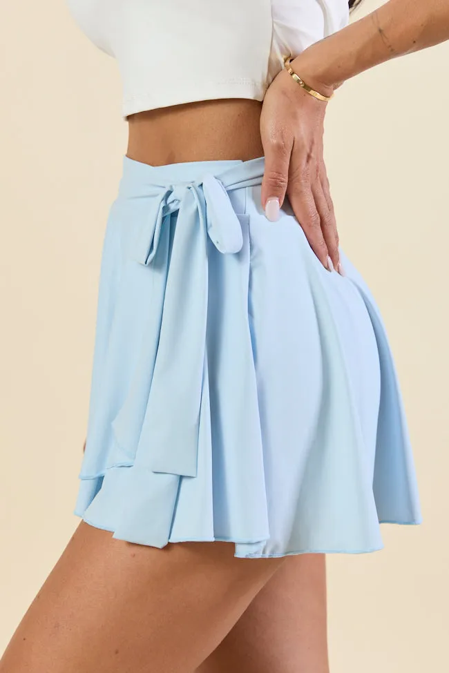 Twirl Around Blue Wrap Skort FINAL SALE sold by Pink Lily product image thumbnail 4