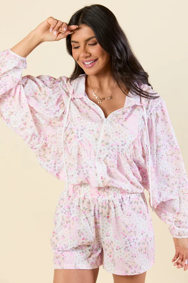 Piece By Piece Lightweight Pink Patchwork Print Jacket sold by Pink Lily product image thumbnail 3