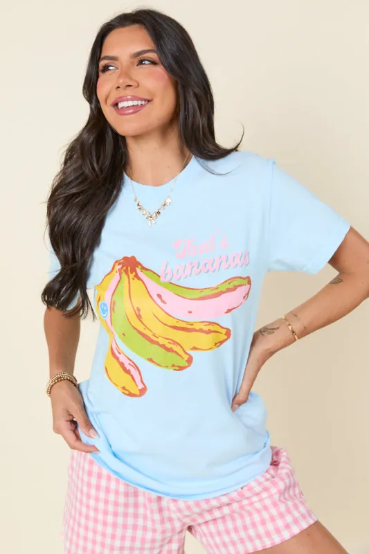 That's Bananas Chambray Graphic Tee sold by Pink Lily