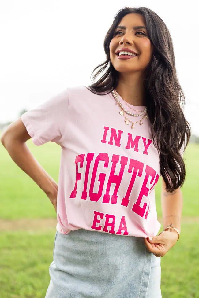 In My Fighter Era Light Pink Graphic Tee sold by Pink Lily product image thumbnail 2