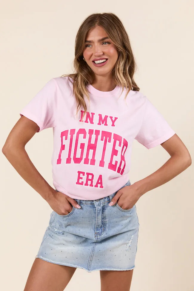 In My Fighter Era Light Pink Graphic Tee sold by Pink Lily product image thumbnail 3