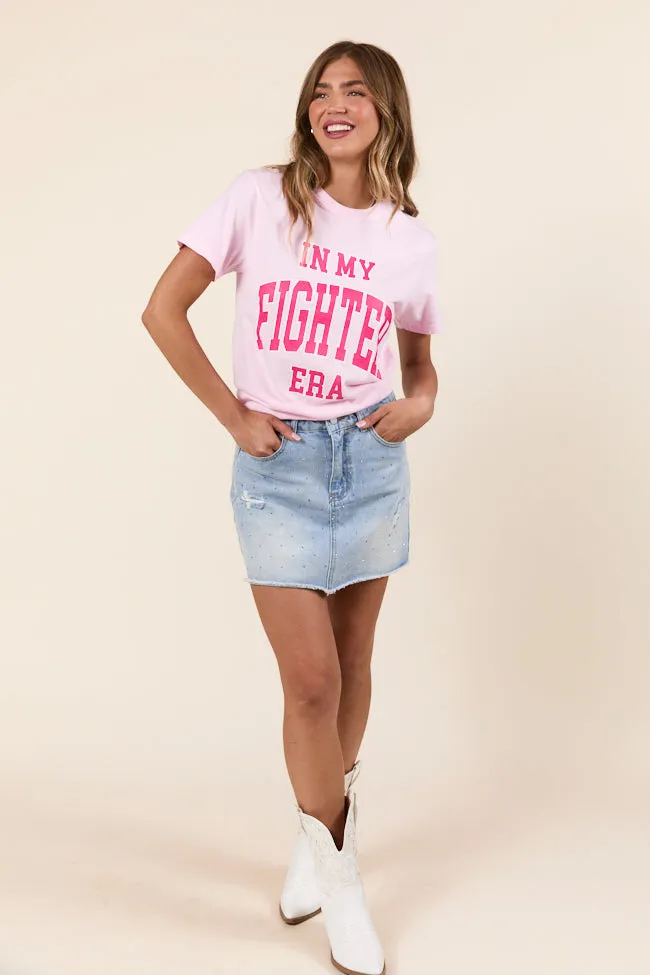 In My Fighter Era Light Pink Graphic Tee sold by Pink Lily product image thumbnail 5
