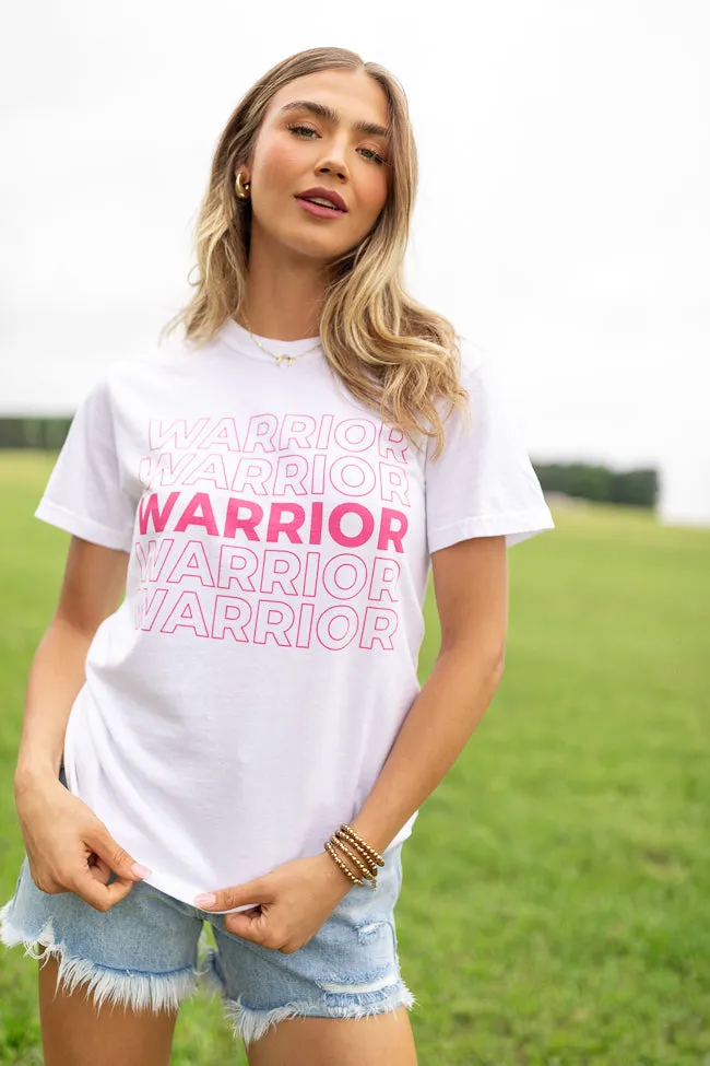 Warrior Multi White Graphic Tee sold by Pink Lily