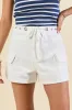 It's Your Turn Grommet Detail White Shorts SALE sold by Pink Lily